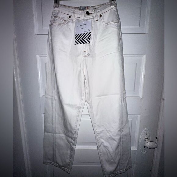 NWTs Sandrine Rose x Free People The Fred High Rise Buckle Pants Size 24 - Picture 1 of 12